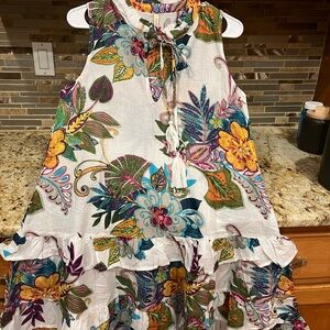 Floral Sleeveless Kids Dress